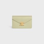 WALLET ON CHAIN MARGO IN SHINY CALFSKIN ALMOND GREEN